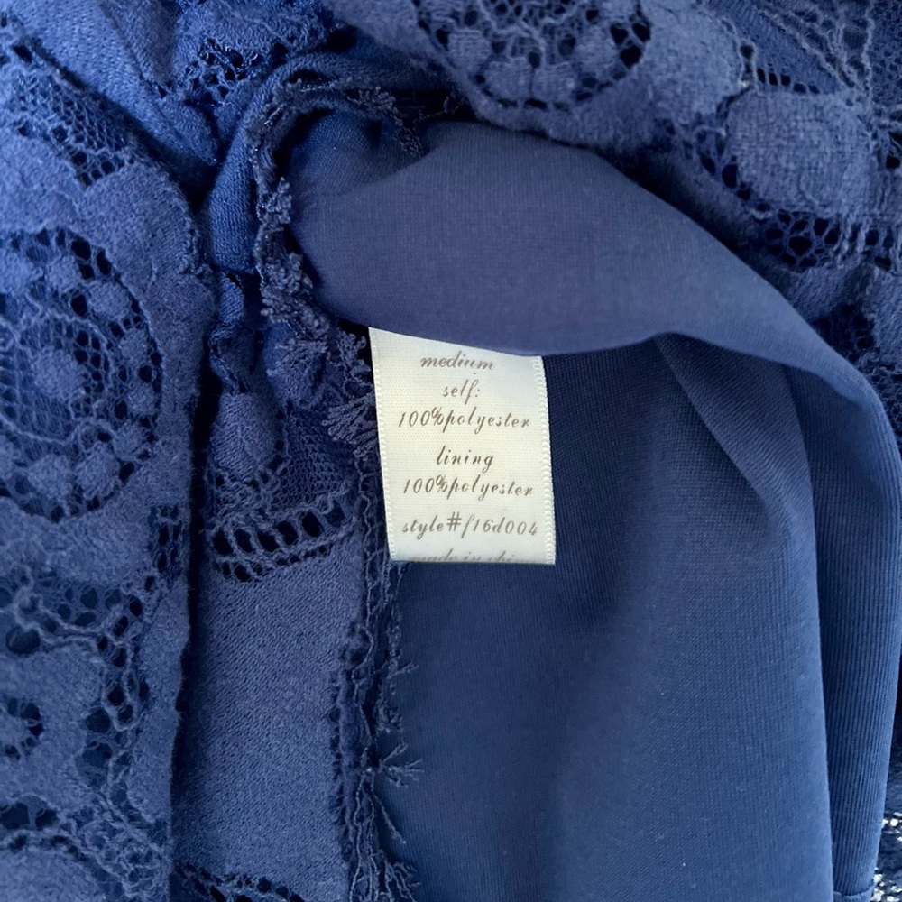 Alya Lace Blue Dress - Picture 8 of 8
